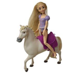 Disney Tangled Princess Rapunzel Doll with  Maximus Horse Toy Set loose